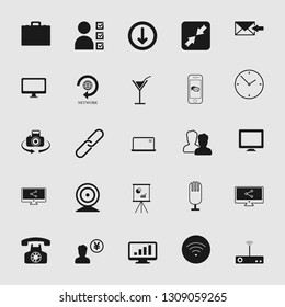 Set of standard and universal communication icons