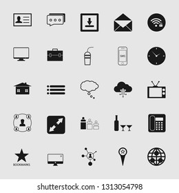 Set of standard and universal communication icons