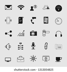 Set of standard and universal communication icons