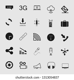 Set of standard and universal communication icons