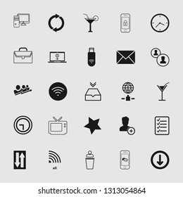 Set of standard and universal communication icons