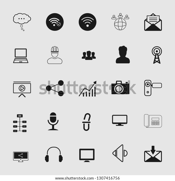 Set of
standard and universal communication
icons