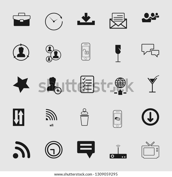 Set of\
standard and universal communication\
icons
