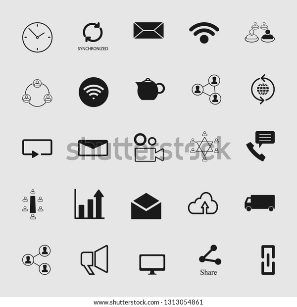 Set of\
standard and universal communication\
icons