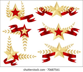set of star, background for military army veteran's  day