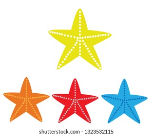Set star doodle on white background.