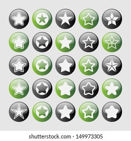 Set of star icons
