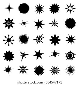 Set of star icons