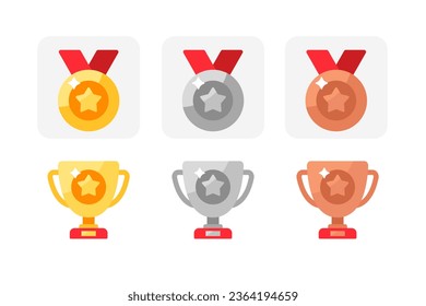 Iconos de la Medalla de la Estrella y el Trofeo