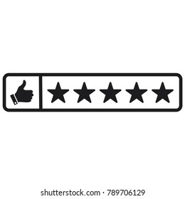 set of star rating symbol, consumer rating icon, star rating vector icon 