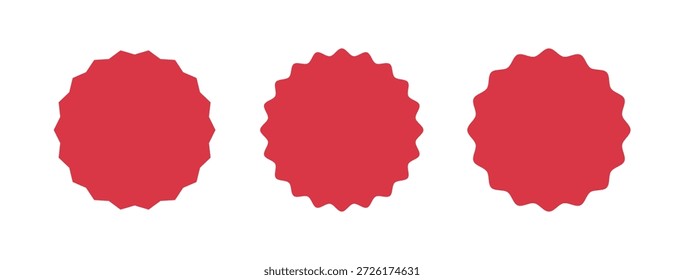 Set estrella en forma de pegatinas Vector