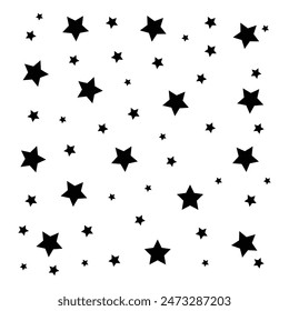 Conjunto de Formas Estelares. Estrellas centelleantes. Icono de brillo, icono de estrella de limpieza. Símbolos de destellos negros Vector sobre fondo blanco.  Símbolos mágicos. Iconos de estrellas brillantes.