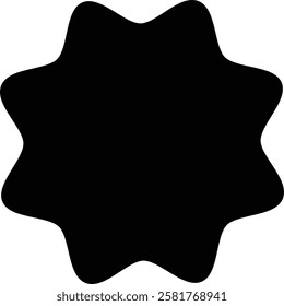 Set of starburst shapes in various styles and designs, including wavy, spiked, and circular patterns, ideal for creative projects and graphic design with transparent background."