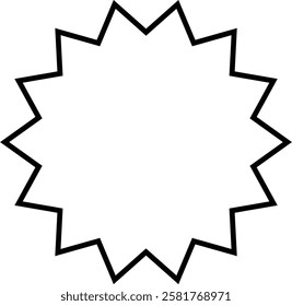 Set of starburst shapes in various styles and designs, including wavy, spiked, and circular patterns, ideal for creative projects and graphic design with transparent background."