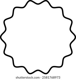 Set of starburst shapes in various styles and designs, including wavy, spiked, and circular patterns, ideal for creative projects and graphic design with transparent background."