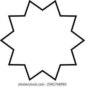Set of starburst shapes in various styles and designs, including wavy, spiked, and circular patterns, ideal for creative projects and graphic design with transparent background."