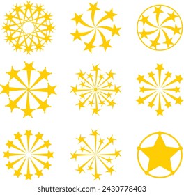 conjunto de iconos de vector de estallido