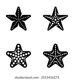 Set of Starfish logo. Icon design. Template elements