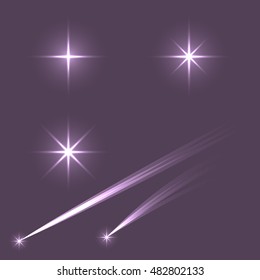 Set of stars and comets