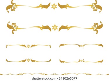 Set of stars and frames. Western style.