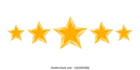 Set of stars. Star rating