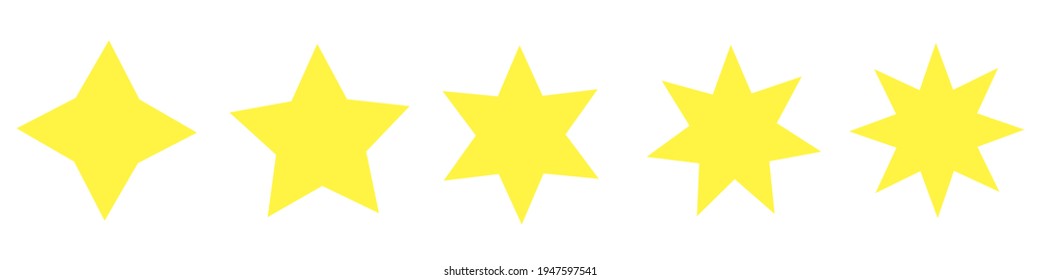Set of stars - stock vector
