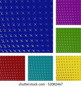 Set of stars texture. Vector