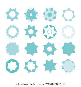 set of stars vector design elements