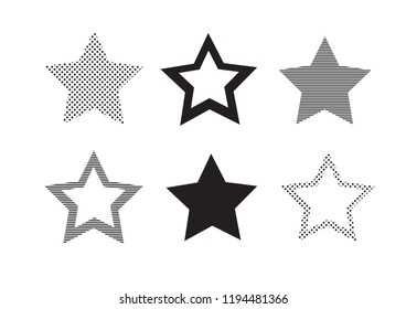 Set stars, vector icon