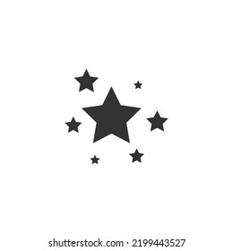Establecer icono vectorial de estrellas aislado en la ilustración de fondo blanco.