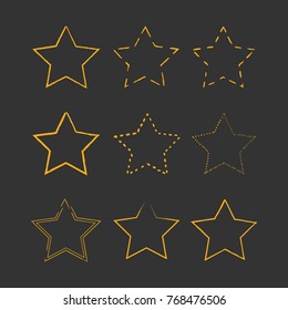 Set of stars - Vector icon star set Icon Vector / star icon / star- Vector icon set