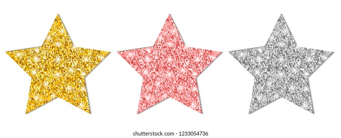 Set stars - vector for stock