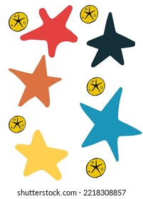 Set of Stars in vectorial images