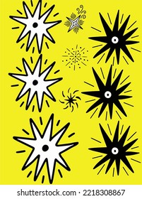 Set of Stars in vectorial images