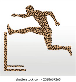 set of start running Silhouettes, line isolated or logo isolated sign symbol vector, outline and stroke style Collection of high-quality vector illustration, tiger pattern