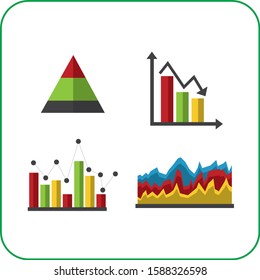 Set of statistics analysis data Vector