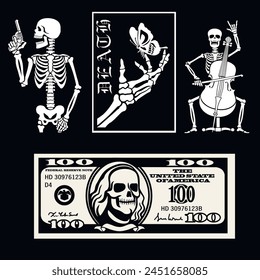 set of stencils with skeleton