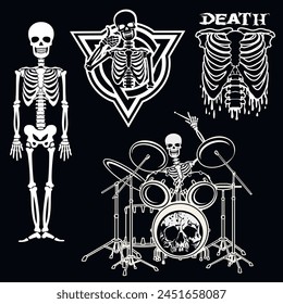 set of stencils with skeleton