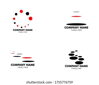 Set Of Stepping Stone Logo Template Design