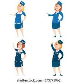 Set of Stewardess