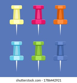 Conjunto de agujas de clavija con varios colores