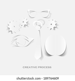 Set of sticker design. Creative process