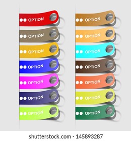 Set of stickers