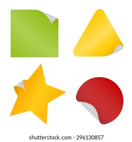 Set of stickers