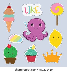 set of stickers