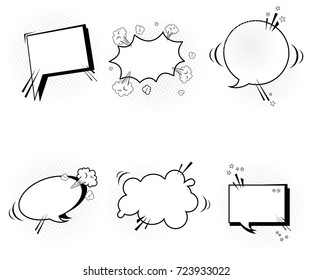 A set of stickers for different emotions