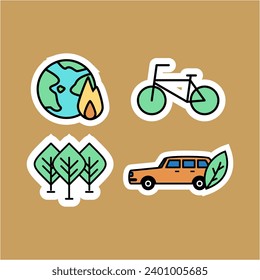 A set of stickers with different types of vehicles. Perfect for creating fun and engaging designs for kids' activities, transportation-themed projects, and educational materials.