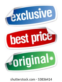 Set of stickers for exclusive sales under the best price