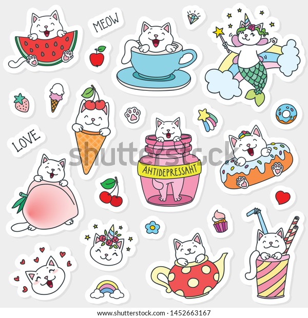 Descubra Conjunto De Stickers Con Personajes De Imagenes De Stock En Hd Y Millones De Otras Fotos Ilustraciones Y Vectores En Stock Libres De Regalias En La Coleccion De Shutterstock Se Agregan Miles De Imagenes Nuevas De Alta Calidad Todos Los Dias