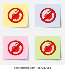 A set of stickers with pictures. The message on the sticker.